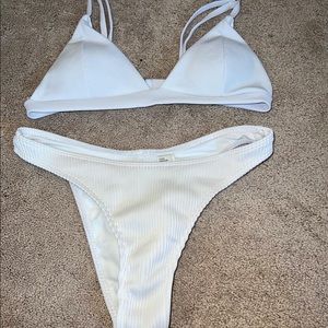White bikini set